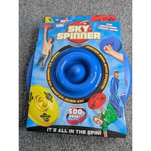BLUE = NEW SKY SPINNER TRICK DISC FRISBEE TOY WICKED TV DUNCAN 500 RPM = WKSKS